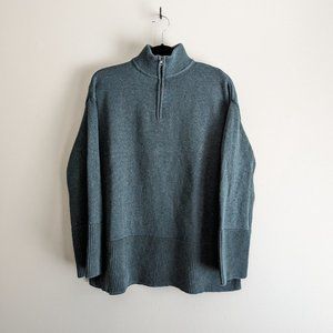 Kit and Ace Swing Zip Neck Merino Wool Sweater